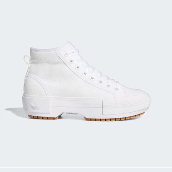 Adidas Nizza Trek Athletic Shoe  White &Gum Women Size 10 - Picture 12 of 12